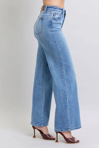 Judy Blue Full Size Wide Leg Jeans with Pockets - Brittney MADE