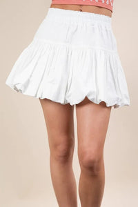 VERY J Bubble Mini Skirt with Inner Shorts - Brittney MADE