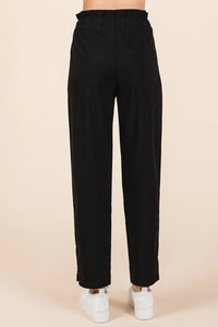 Mittoshop Paperbag Waist Tapered Straight Pants - Brittney MADE