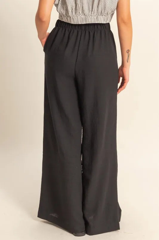 HYFVE Elasticized Waist Wide Leg Pants - Brittney MADE