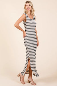Mittoshop Striped Scoop Neck Sleeveless Maxi Dress - Brittney MADE