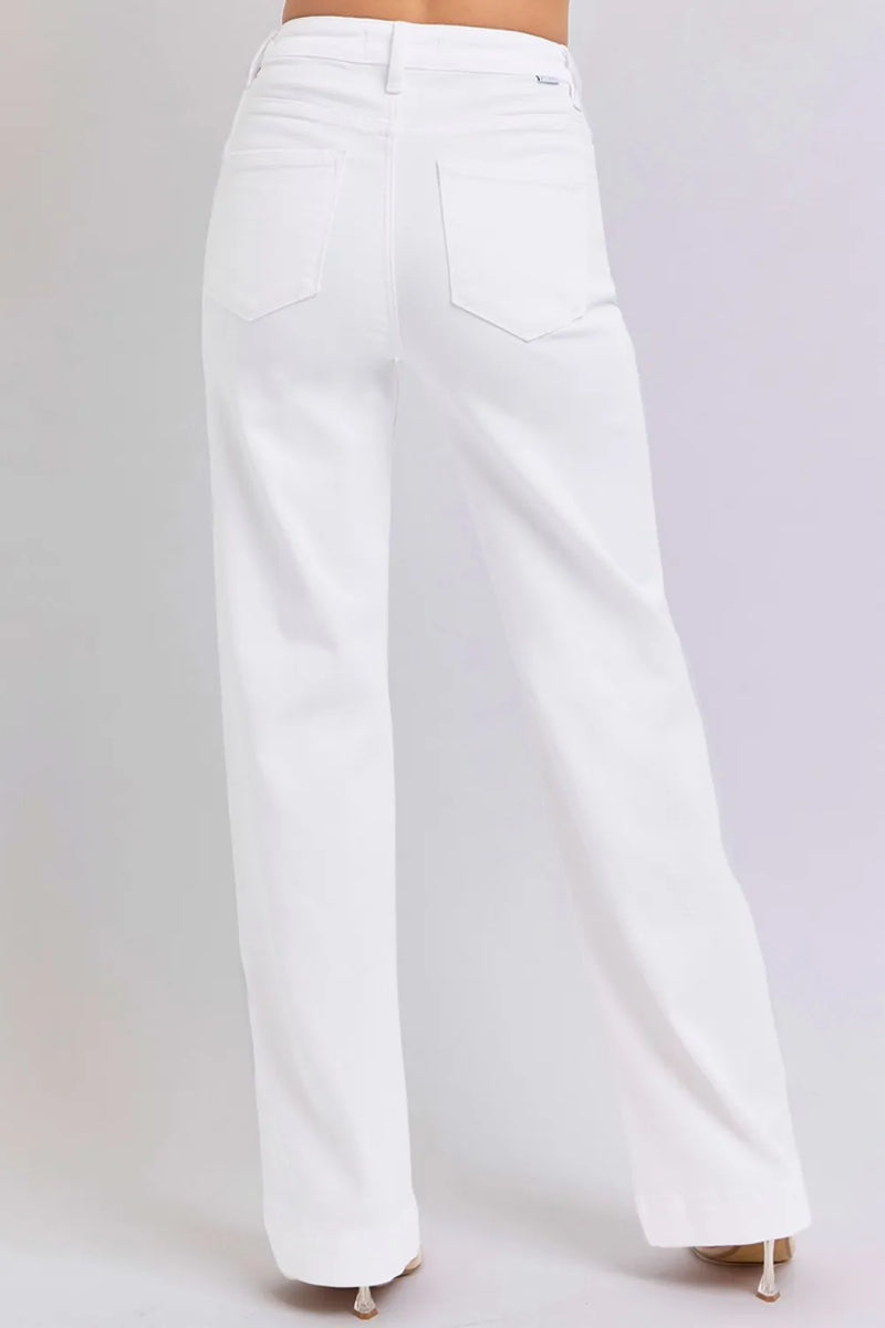 RISEN Full Size High Waist Straight Jeans - Brittney MADE