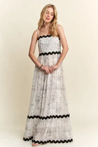 ADORA Floral Adjustable Strap Maxi Cami Dress - Brittney MADE