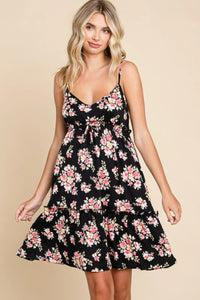 Culture Code Full Size Floral Frill Cami Dress - Brittney MADE
