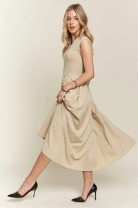 ADORA V-Neck Cap Sleeve Dress - Brittney MADE