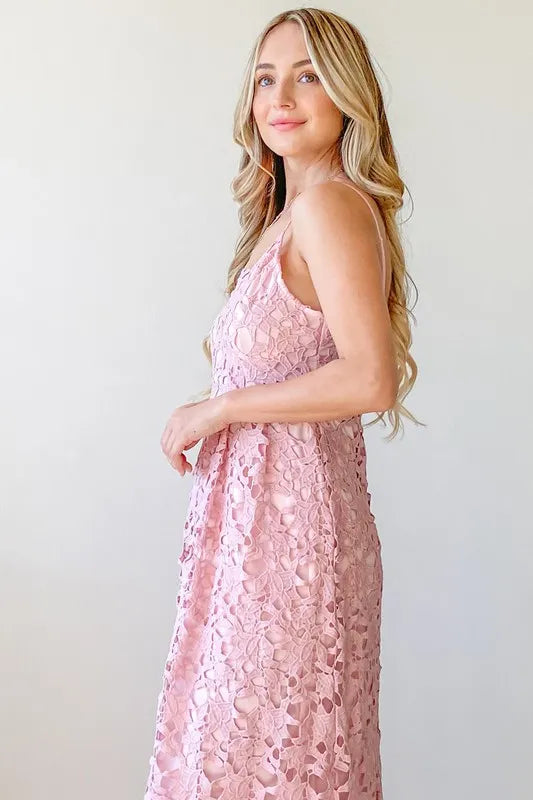 And The Why Lace Maxi Cami Dress - Brittney MADE