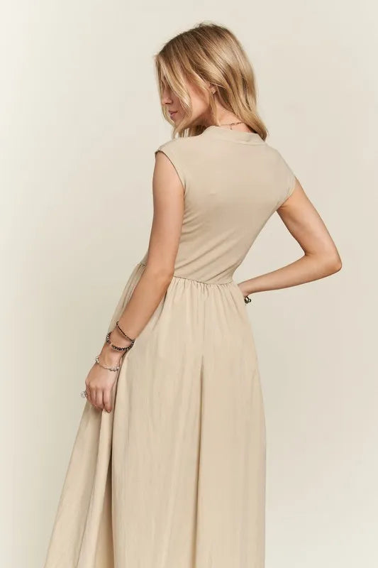 ADORA V-Neck Cap Sleeve Dress - Brittney MADE