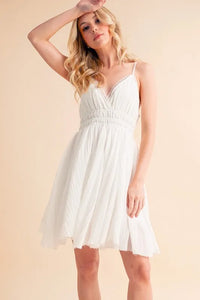 Aemi+Co Lace Detail Mini Cami Dress - Brittney MADE