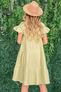 And The Why Cotton Gauze Baby Doll Casual Dress - Brittney MADE