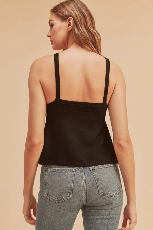 Aemi + Co Lightweight Ribbed Tank - Brittney MADE