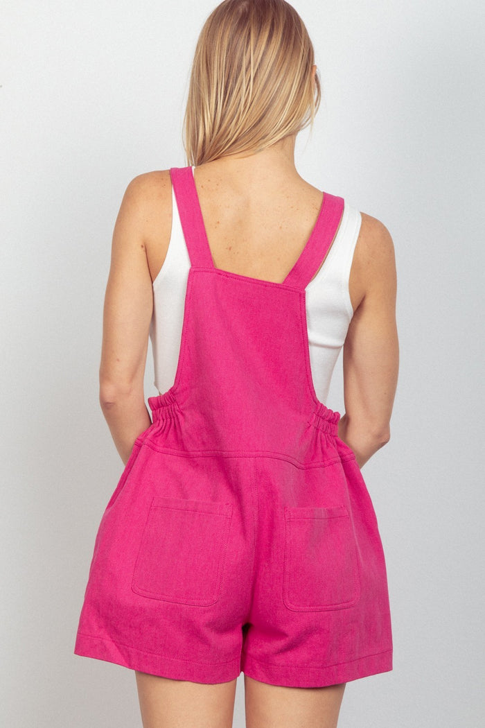 VERY J Adjustable Suspender Overalls with Pockets - Brittney MADE