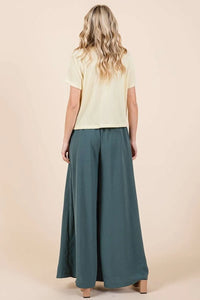 Mittoshop Pleated Wide Leg Pants - Brittney MADE