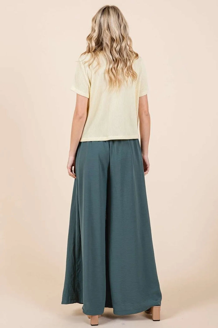 Mittoshop Pleated Wide Leg Pants - Brittney MADE