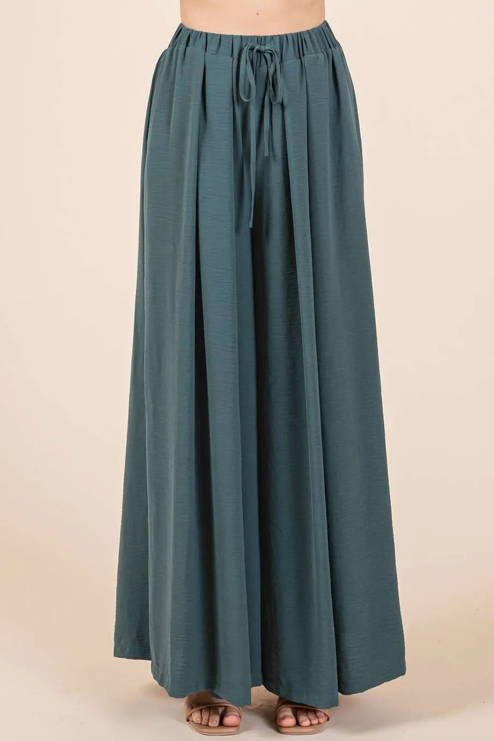 Mittoshop Pleated Wide Leg Pants - Brittney MADE