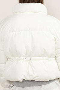 HYFVE Quilted Back Drawstring Puffer Jacket - Brittney MADE