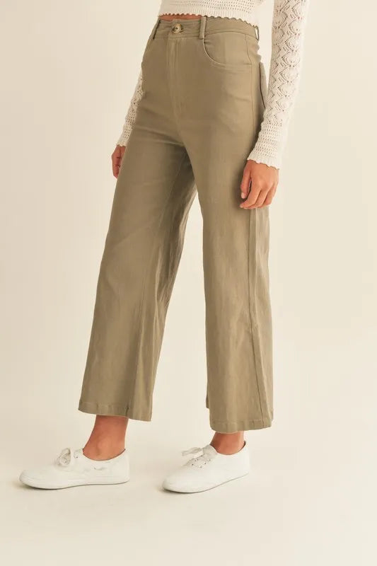 MABLE High Rise Pants with Pockets - Brittney MADE