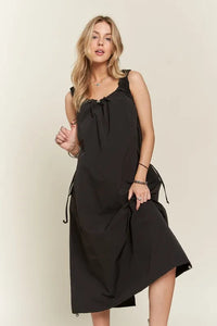 ADORA Drawstring Slit Back Cargo Dress - Brittney MADE
