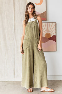 Mittoshop Textured Wide Leg Overalls - Brittney MADE