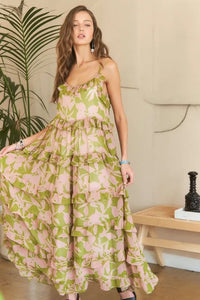 ADORA Ruffled Tiered Scoop Neck Cami Dress - Brittney MADE
