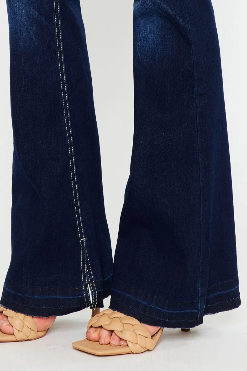 Kancan Mid Rise Slim Flare Jeans - Brittney MADE