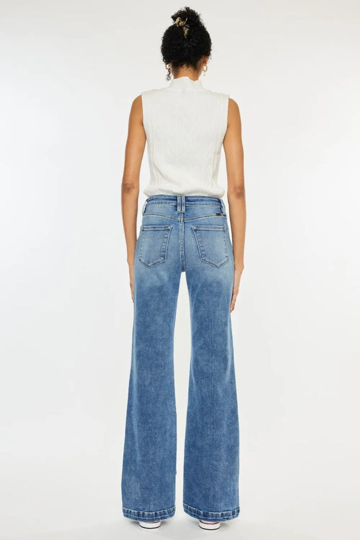 Kancan High Rise Wide Leg Jeans - Brittney MADE