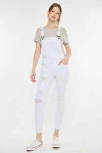 Kancan Distressed Skinny Denim Overalls - Brittney MADE