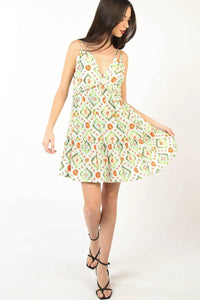 VERY J Floral Back Smocked Ruffled Mini Dress - Brittney MADE