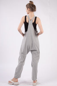 VERY J  Plunge Sleeveless Jumpsuit with Pockets - Brittney MADE