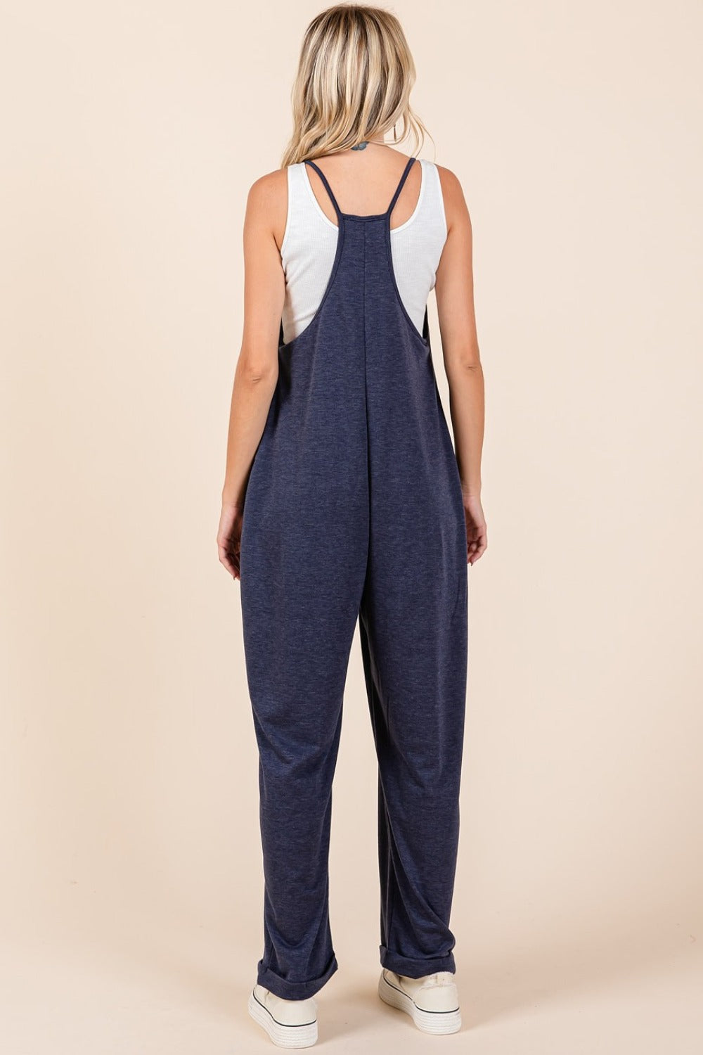Mittoshop Patch Pocket Wide Leg Sleeveless Jumpsuit - Brittney MADE
