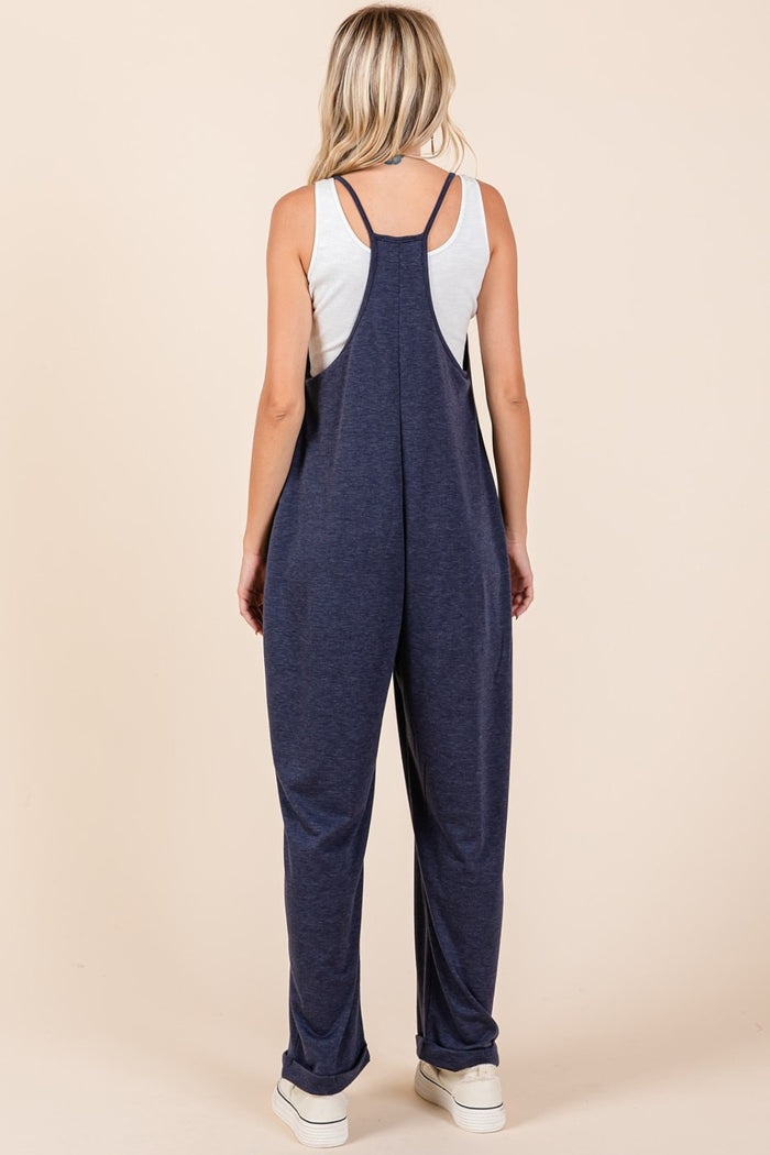Mittoshop Patch Pocket Wide Leg Sleeveless Jumpsuit - Brittney MADE