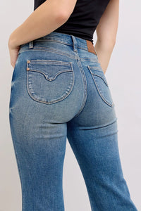Judy Blue MR Tummy Control Vintage Wash Jeans - Brittney MADE