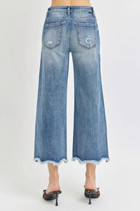 Risen High Rise Cropped Flare Jeans - Brittney MADE