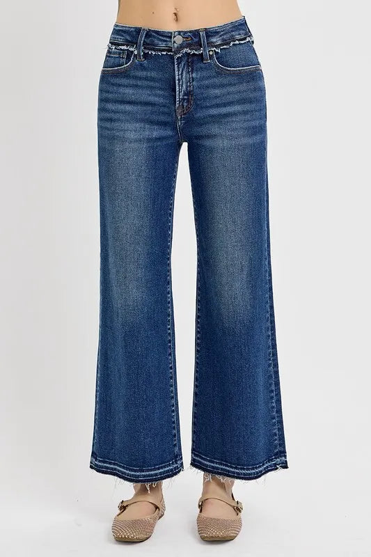 RISEN Full Size Tummy Control Bootcut Jeans Plus Size - Brittney MADE