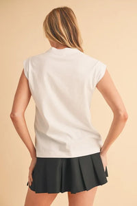 Aemi+Co Solid Color Round Neck Tank - Brittney MADE