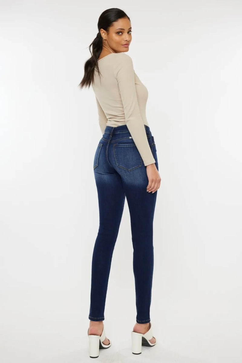 Kancan Mid Rise Gradient Skinny Jeans - Brittney MADE