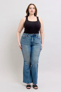 Judy Blue MR Tummy Control Vintage Wash Jeans - Brittney MADE