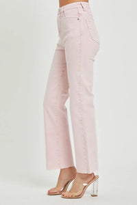 RISEN Full Size High Rise Tummy Control Straight Jeans - Brittney MADE