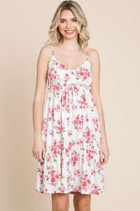 Culture Code Full Size Floral Frill Cami Dress - Brittney MADE
