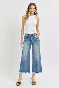 Risen High Rise Cropped Flare Jeans - Brittney MADE