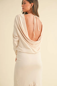 Mable Backless Asymmetric Ruffle Hem Dress - Brittney MADE