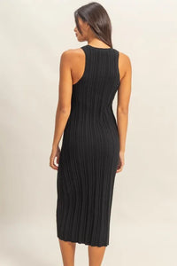 HYFVE Round Neck Bodycon Ribbed Knit Dress - Brittney MADE
