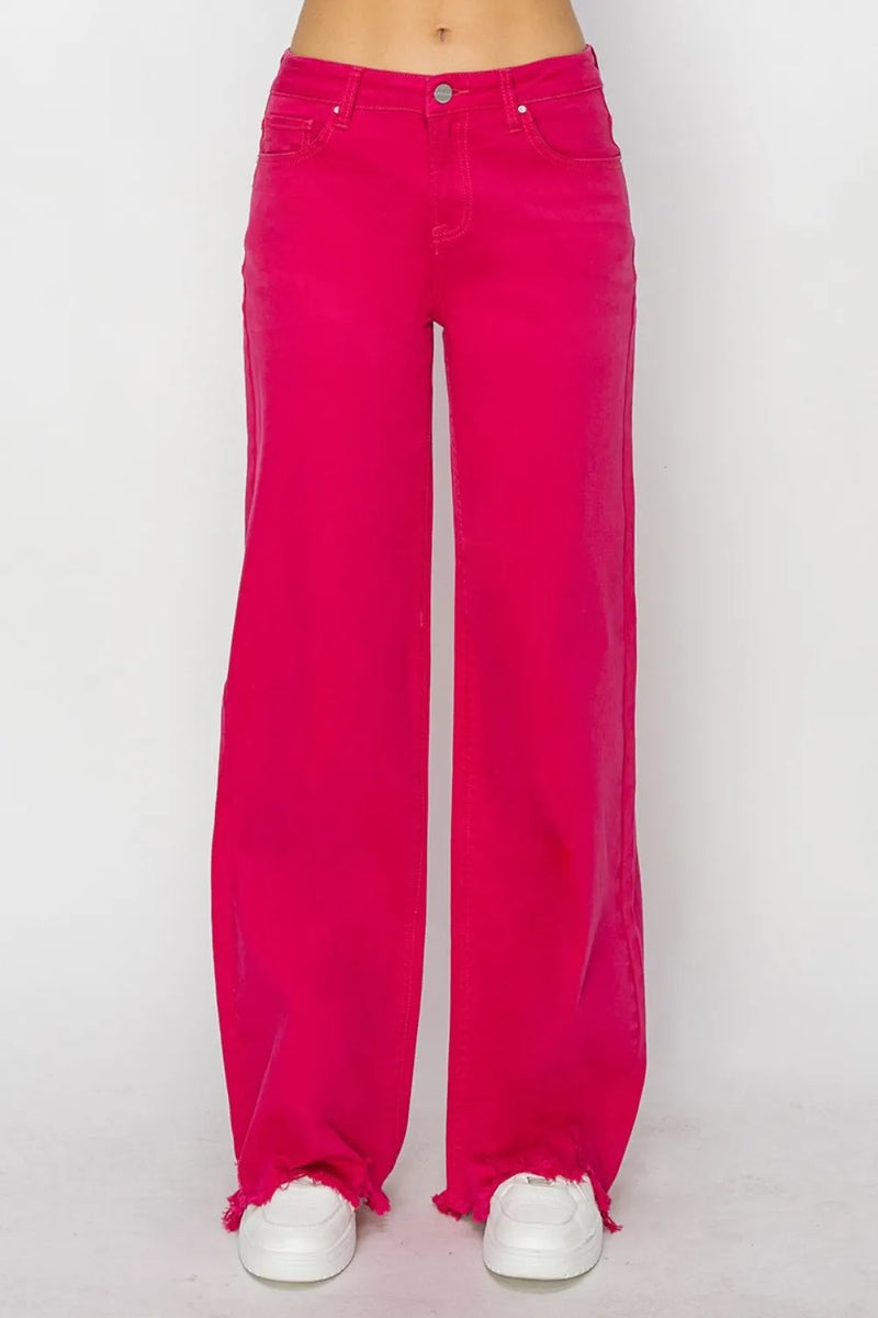 RISEN High Rise Wide Leg Jeans - Brittney MADE