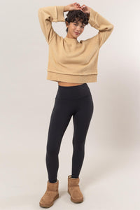 HYFVE Round Neck Dropped Shoulder Ribbed Sweater - Brittney MADE