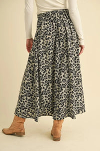Aemi+Co Leopard Midi Skirt - Brittney MADE