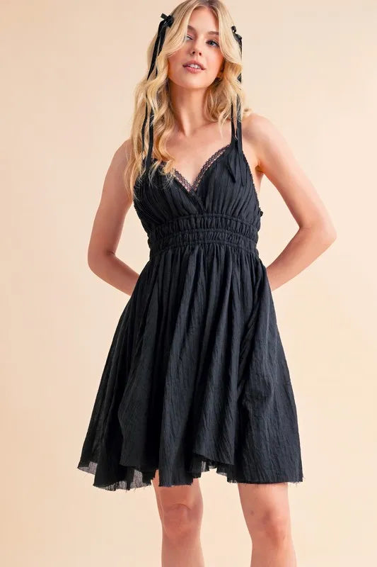 Aemi+Co Lace Detail Mini Cami Dress - Brittney MADE
