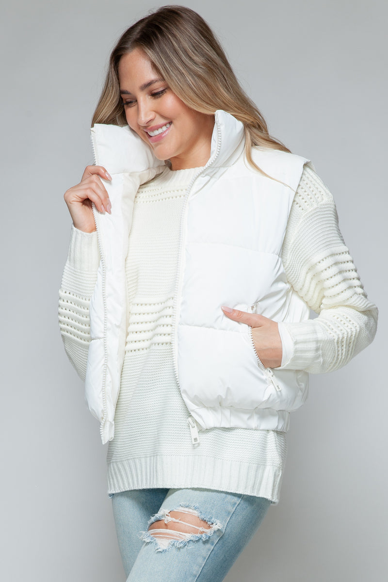 Snobbish Fine Fur Lining Quilted Vest - Brittney MADE