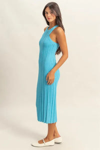 HYFVE Round Neck Bodycon Ribbed Knit Dress - Brittney MADE