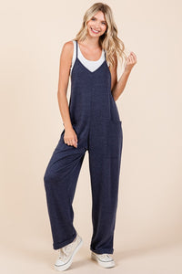 Mittoshop Patch Pocket Wide Leg Sleeveless Jumpsuit - Brittney MADE