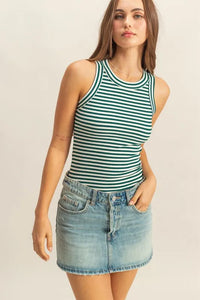 HYFVE Striped Round Neck Tank - Brittney MADE