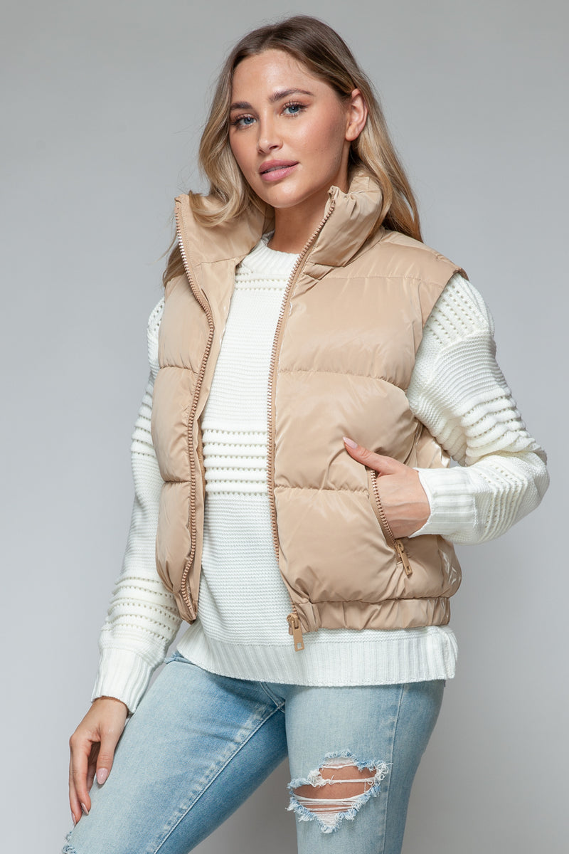 Snobbish Fine Fur Lining Quilted Vest - Brittney MADE